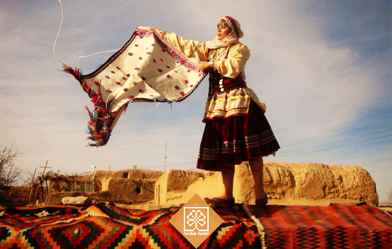 Kurdish tablecloth kilim
